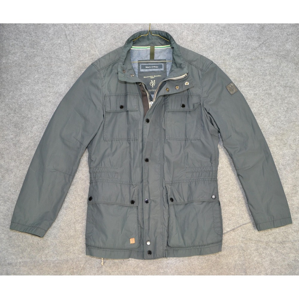 Marc O 'Polo‎ Jacket Mens Medium Gray Field Utility Outdoor Experience 4 Pocket